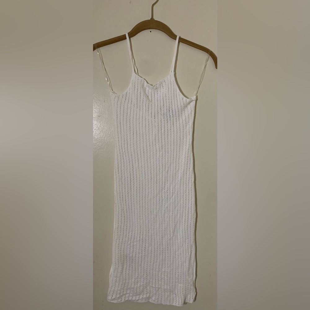 TIC TOK WHT KNIT DRESS M